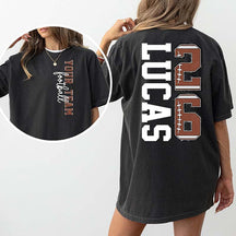 Custom Team Football Name And Number T-Shirt
