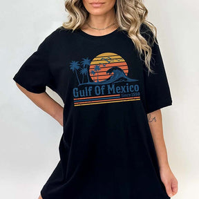 Retro Sunset Gulf Of Mexico Since 1550 T-Shirt