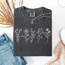 Floral Cottagecore Simple T-Shirt