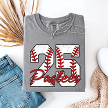 Custom Baseball Name and Number Aunt T-Shirt