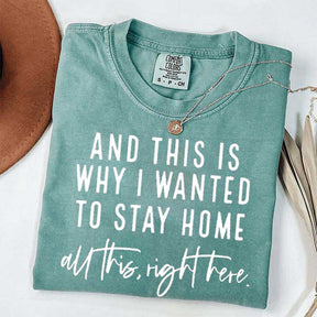 See This Is Why I Wanted To Stay Home T-Shirt