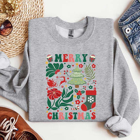 Cute Merry Christmas Holiday Sweatshirt