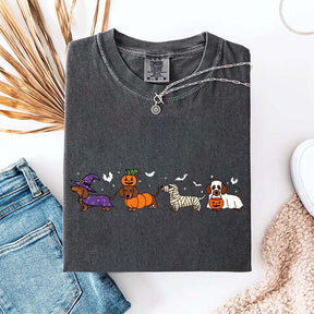 Dachshund Cute Ghost Dogs Halloween T-Shirt