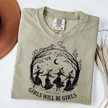 Vintage Girls Will Be Girls Witch T-Shirt