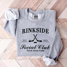 Personalized Hockey Mom Rinkside Social Club Sweatshirt