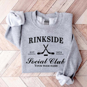Personalized Hockey Mom Rinkside Social Club Sweatshirt