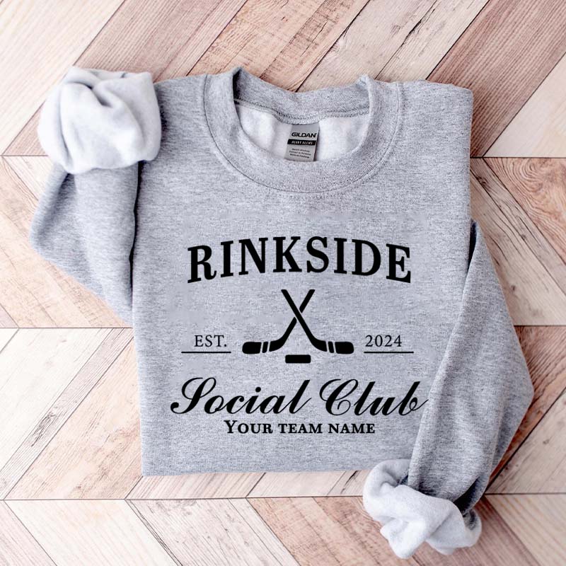 Personalized Hockey Mom Rinkside Social Club Sweatshirt