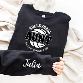 Custom Volleyball Aunt Sweatshirt
