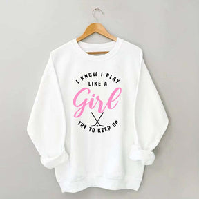 Cute Hockey Girl Sweatshirt
