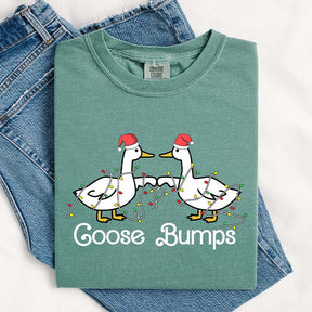 Goose Fist Bumps Santa T-Shirt