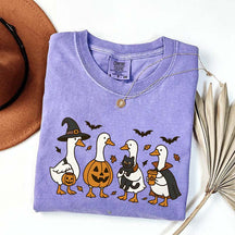 Halloween Ghost Pumpkin Bat Cat T-Shirt