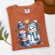 Cute Snowman Winter Vibes T-Shirt