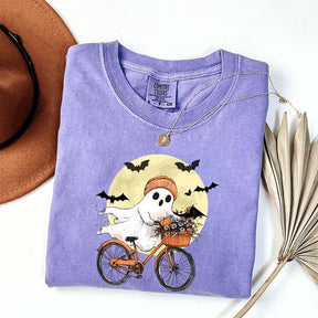 Cute Halloween Ghost Camping T-Shirt