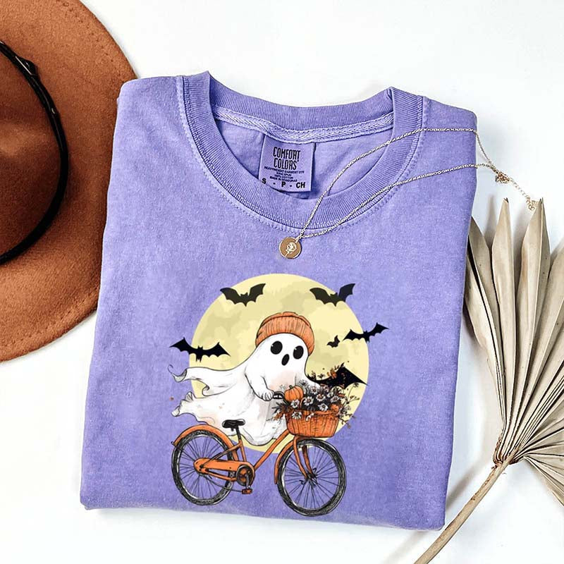 Cute Halloween Ghost Camping T-Shirt