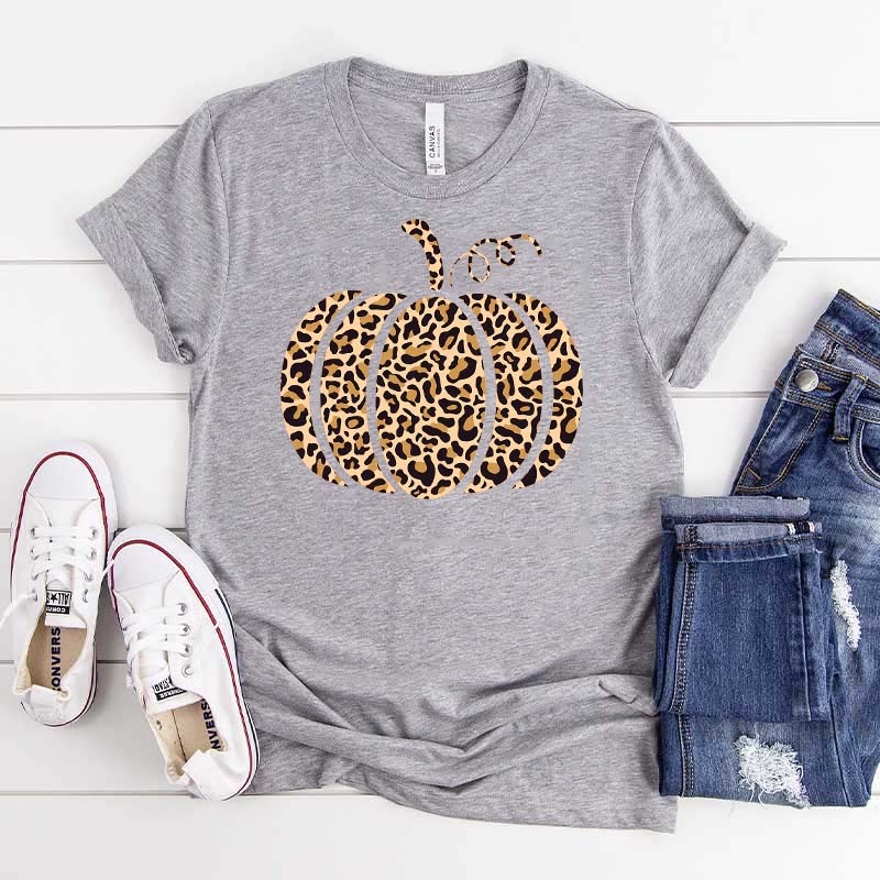 Leopard Pumpkin Thankful T-Shirt