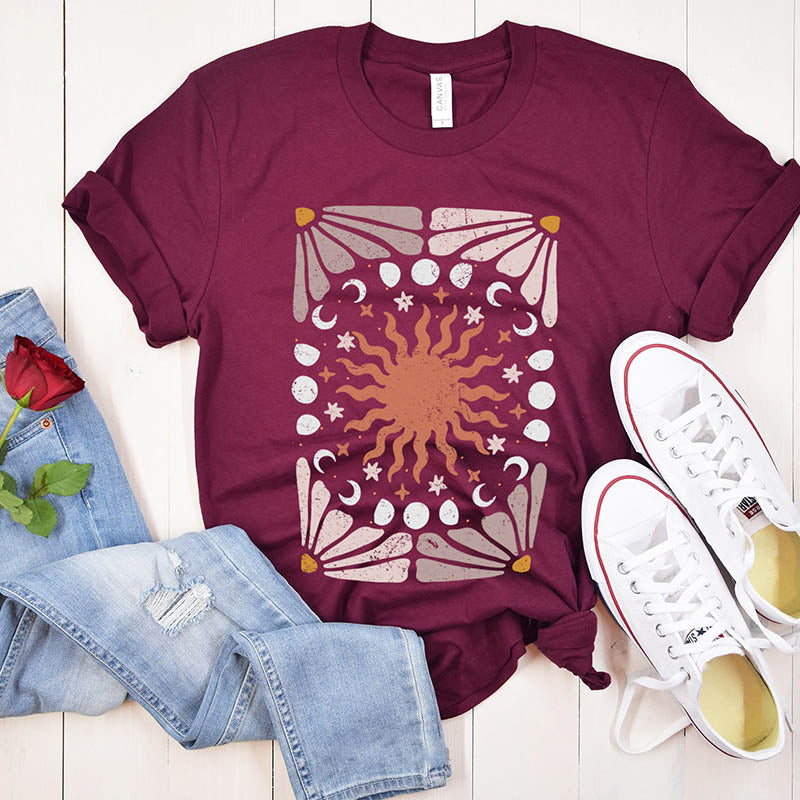 Graphic Women Sun Flowers T-shirt