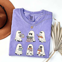 Ghost Reading Books Librarian T-Shirt