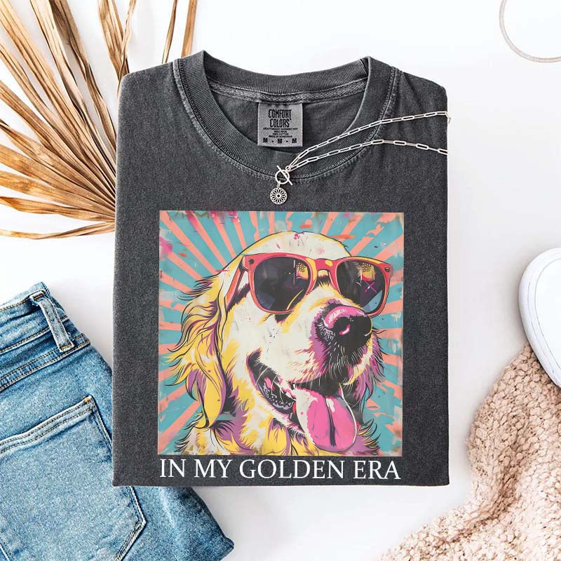 In My Golden Retriever 70s Era T-Shirt