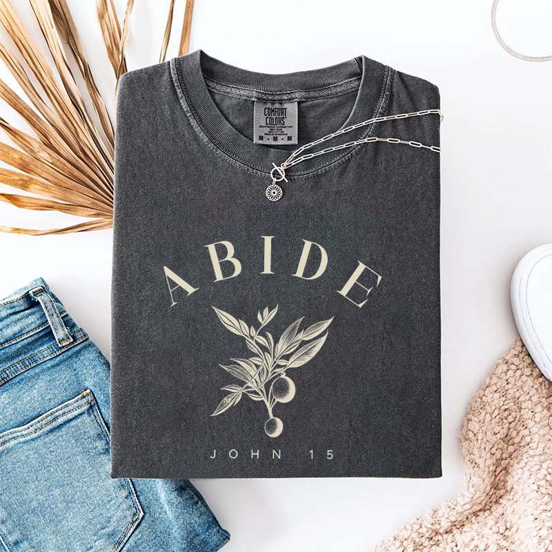ABIDE Faith Based Streetwear T-Shirt