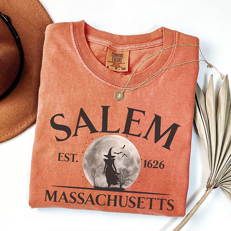 Salem Massachusetts Witch Halloween T-Shirt