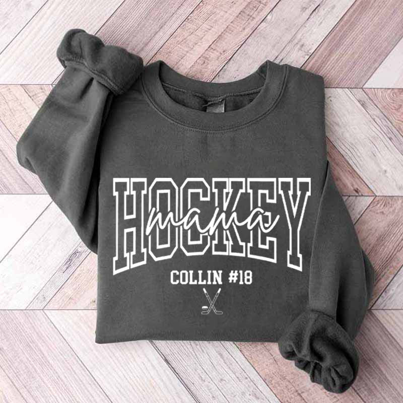 Personalized Hockey Mama Sweatshirt