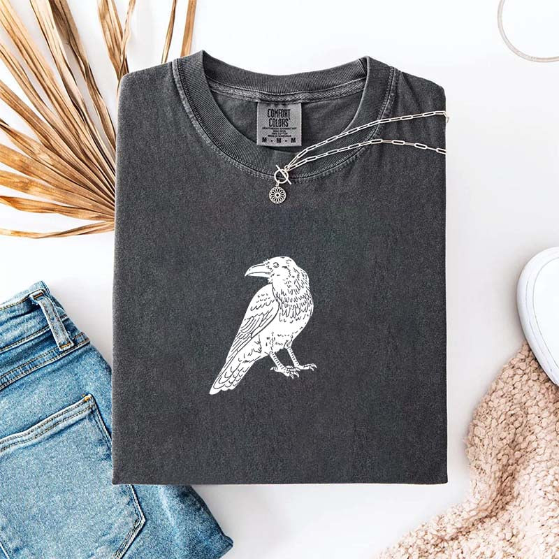Vintage Crow Lover Black Raven T-Shirt