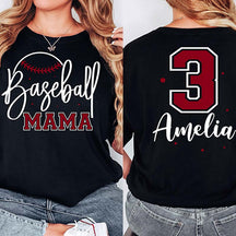 Personalized Comfort Colors Baseball Mama T-Shirt
