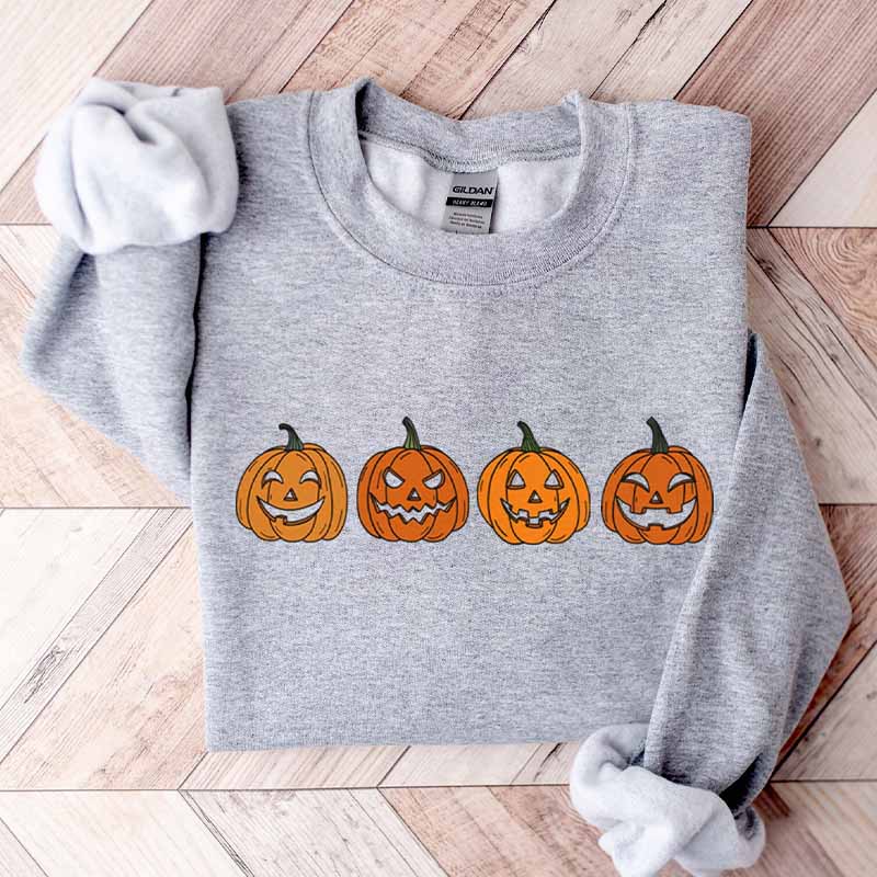 Pumpkin Jack-o-Lantern Halloween Sweatshirt