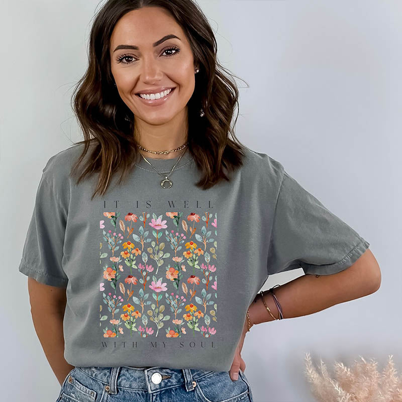 Vintage Floral Christian T-Shirt