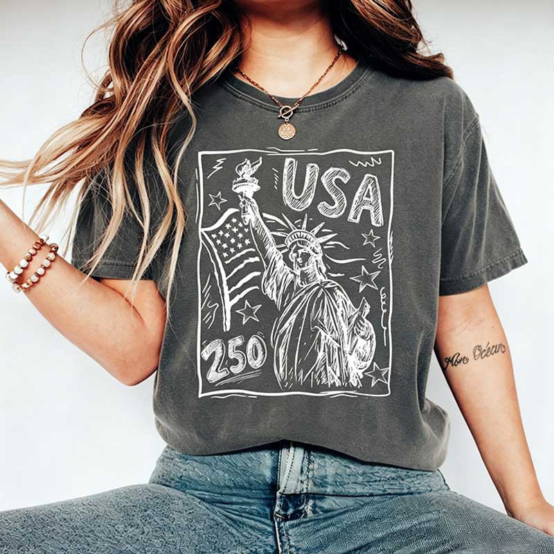 Statue of Liberty USA 250 Vintage America T-Shirt