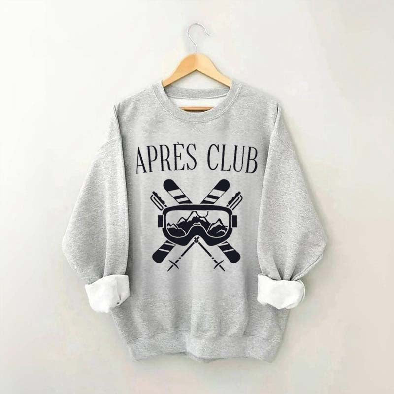 Apres-Ski Club Snow Skier Sweatshirt