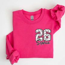 Custom Volleyball Number Sweatshirt