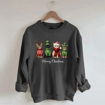 Funny Meowy Christmas Sweatshirt