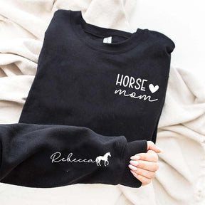 Custom Horse Rider Mom Sweatshirt