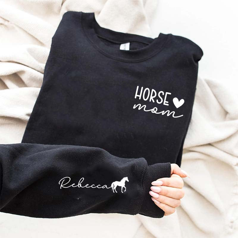 Custom Horse Rider Mom Sweatshirt
