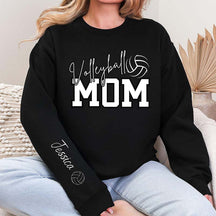 Personalized Volleyball Mom Kid Name Sweatshirt