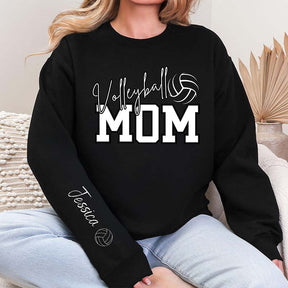 Personalized Volleyball Mom Kid Name Sweatshirt