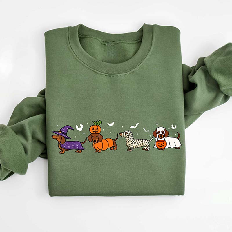Dachshund Cute Ghost Dogs Sweatshirt