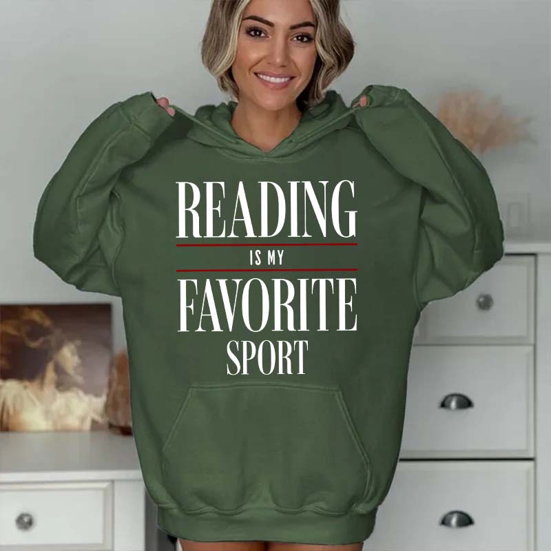 Reading Is my Favorite Sport Hoodie