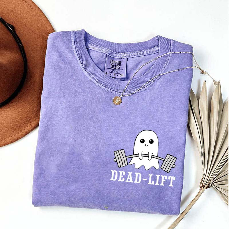 Dead Lift Pocket Gym Halloween T-Shirt