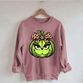 Halloween Leopard Green Guy Sweatshirt