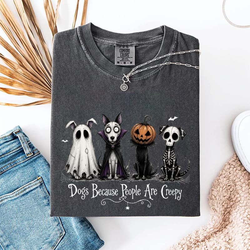 Cute Dogs Because People Are Creepy T-Shirt
