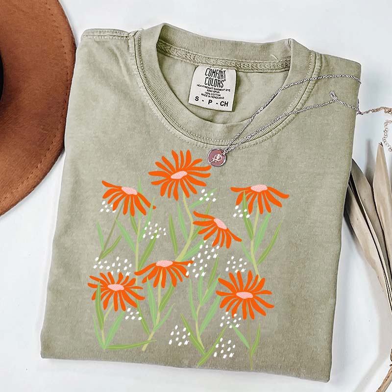 Boho Wildflower Aesthetic T-Shirt