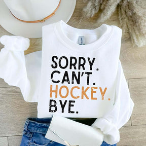 Busy Funny Ice Hockey Coach Sweatshirt