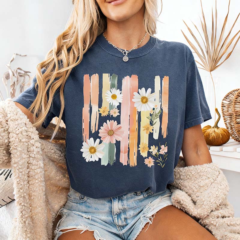 Floral Brushstroke T-Shirt
