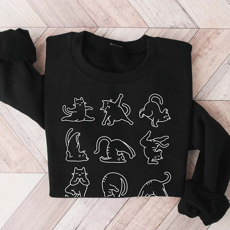 Cat Yoga Sweatshirt