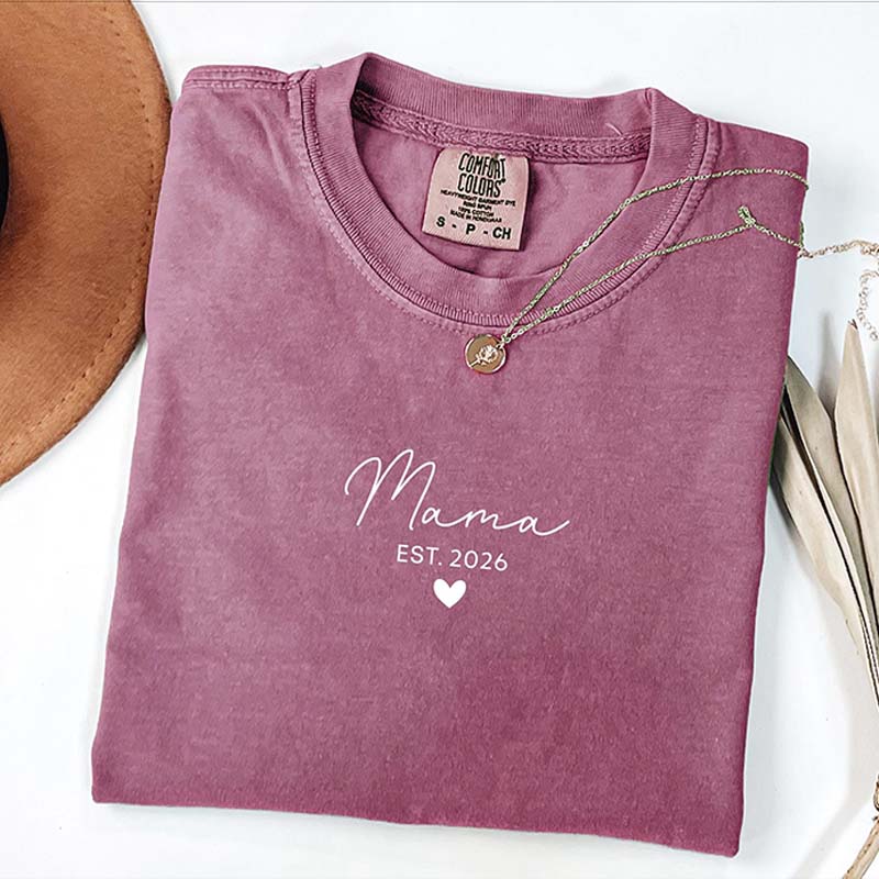 Personalized Mama Est T-Shirt