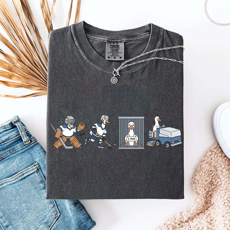 Goose Hockey Team Comfort Colors T-Shirt