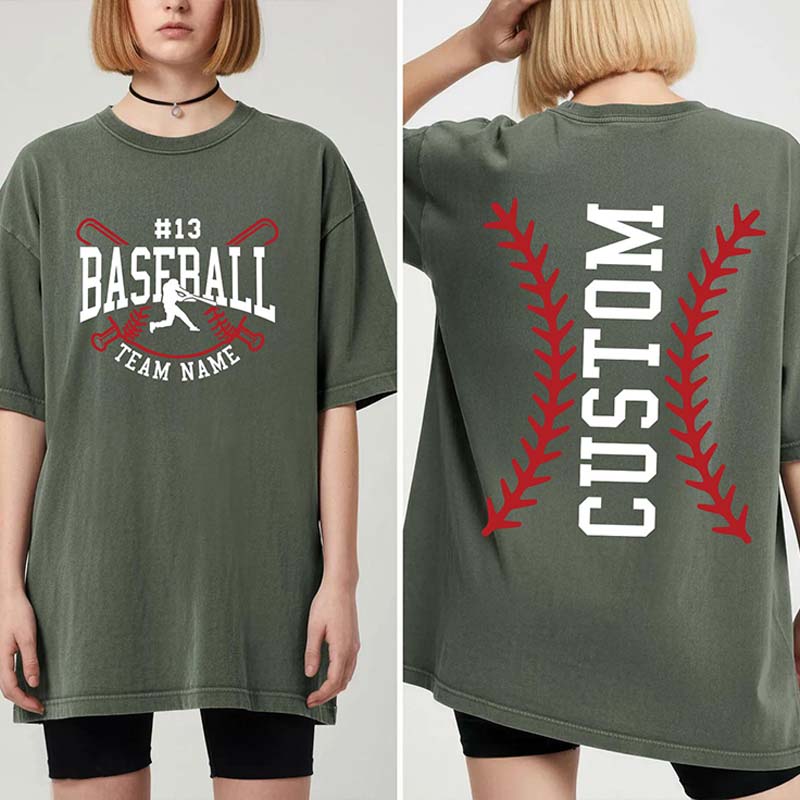 Personalized Baseball Team Graphic T-Shirt