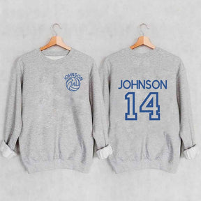 Custom Volleyball Mom Name and Number Sweatshirt
